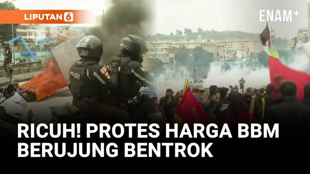 Kekacauan pecah di ibu kota Ekuador, Quito, pada Minggu (5/10), ketika polisi menembakkan gas air mata untuk membubarkan ribuan demonstran yang memprotes kenaikan harga solar dan kebijakan Presiden Daniel Noboa.
