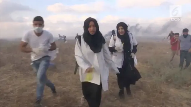 VIDEO: Israel Bunuh Perawat Palestina di Perbatasan Gaza