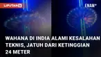 Kejadian tidak terduga dialami oleh pengunjung saat menaiki wahana roda berputar di India