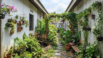 6 Cara Mengubah Lorong Sempit Menjadi Taman Hijau, Tampilan Rumah Seperti di Surga