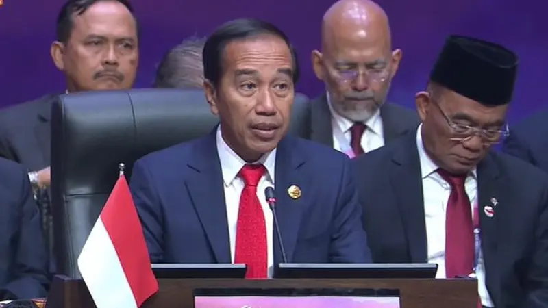 Presiden Joko Widodo atau Jokowi resmi membuka Konferensi Tingkat Tinggi (KTT) ke-43 ASEAN yang digelar di JCC Senayan Jakarta, Selasa (5/9/2023).