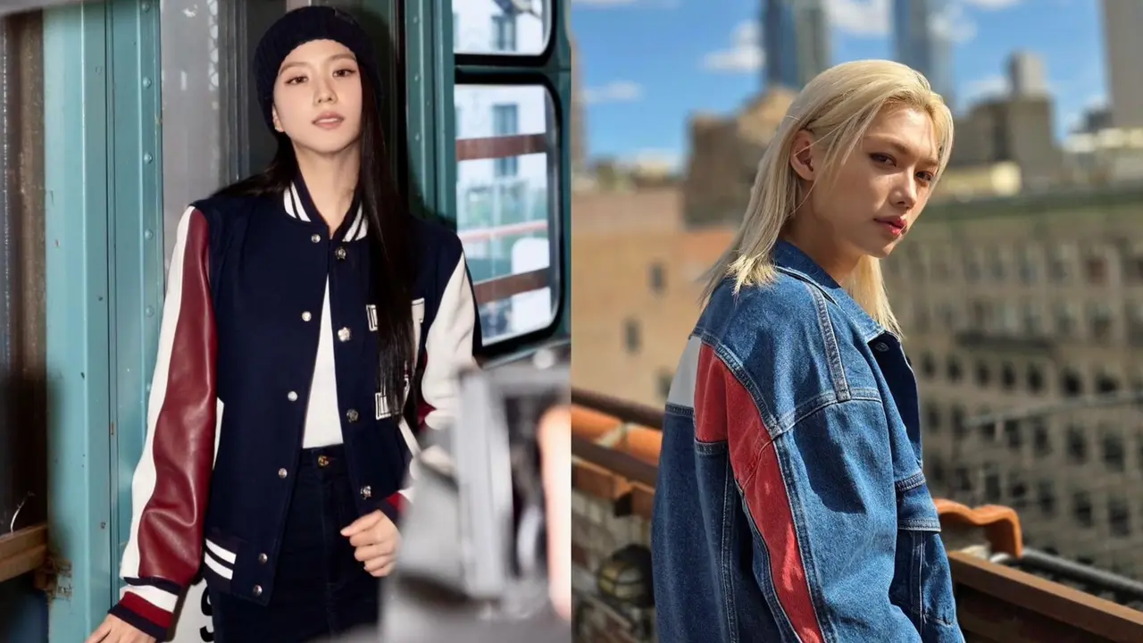Jisoo Blackpink dan Felix Stray Kids hadiri acara Tommy Hilfiger (Instagram/@sooyaa__ dan @yong.lixx)