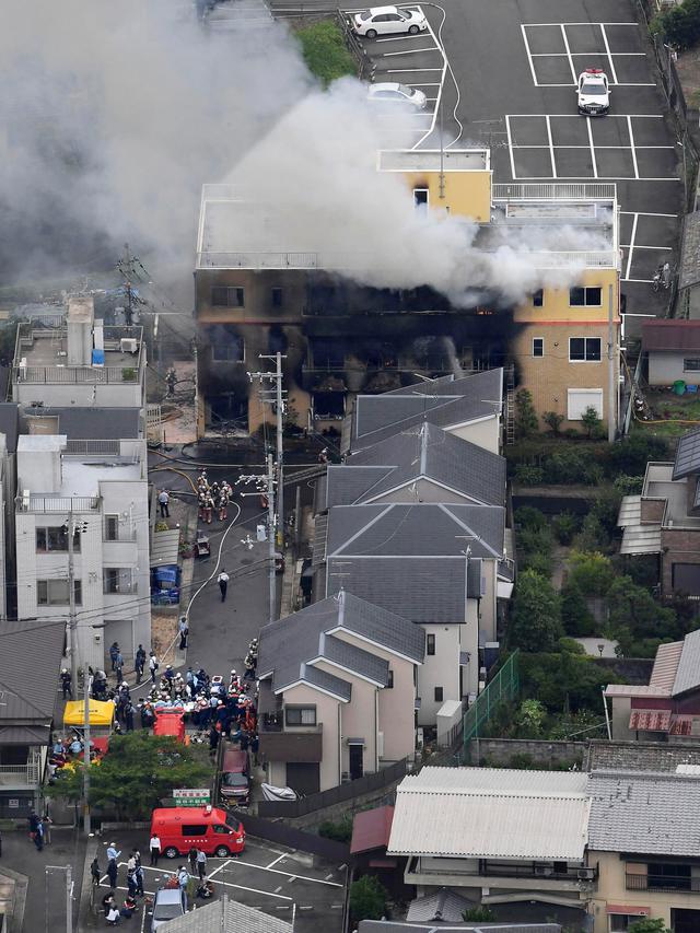 Kebakaran Studio Kyoto Animation Terkuak Ini Identitas Tersangka Pembakar Gedung Kyoto Animation