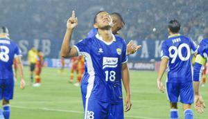 Selebrasi gelandang Persib Bandung, Adam Alis usai membobol gawang Selangor FC dalam laga ketiga Grup G AFC Champions League 2 2025/2026 di Stadion Gelora Bandung Lautan Api, Bandung, Kamis (23/10/2025) malam. (Dok. Persib).