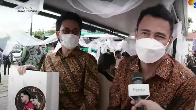 Raffi Ahmad di Resepsi Kaesang Erina di Solo