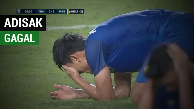 Berita video momen kegagalan top scorer Thailand dan sementara Piala AFF 2018, Adisak Kraisorn, gagal dalam eksekusi penalti saat menghadapi Malaysia pada semifinal leg II di Stadion Rajamangala, Rabu (5/12/2018).