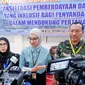 Stafsus Presiden Angkie Yudistia dalam Rapat Koordinasi Pusrehab Kemhan,  Selasa 28 Februari 2023. Foto: Instagram @angkie.yudistia.