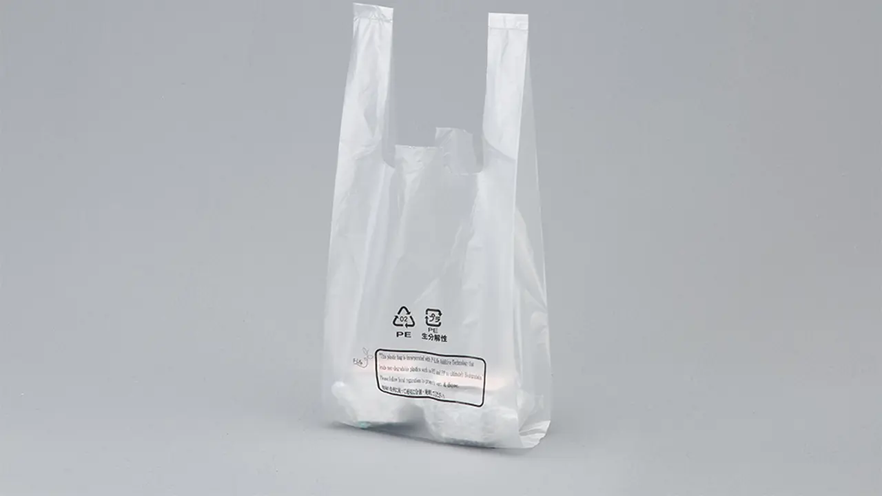 Tas konsolidasi terbuat dari plastik biodegradable