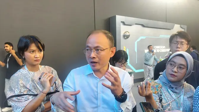 <p>CEO OMODA & JAECOO International, Shawn Xu, di Wuhu, Cina, Jumat (17/10/2025) (Liputan6.com/Jonathan Pandapotan Purba)</p>