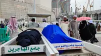 Salah satu jamaah haji menuju pemakaman di Mekkah (Istimewa)