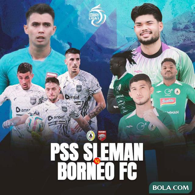BRI Liga 1 - Duel Antarlini - PSS Sleman Vs Borneo FC