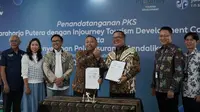 PT Pengembangan Pariwisata Indonesia (ITDC) menandatangani kontrak dengan PT Asuransi Jasaraharja Putera untuk pengadaan asuransi aset di Pertamina Mandalika International Circuit (Istimewa)