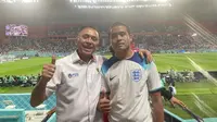 Ketua PSSI, Mochamad Iriawan nonton Timnas Inggris melawan Timnas Iran di Piala Dunia 2022. (Dokumentasi Mochamad Iriawan kepada Bola.com).