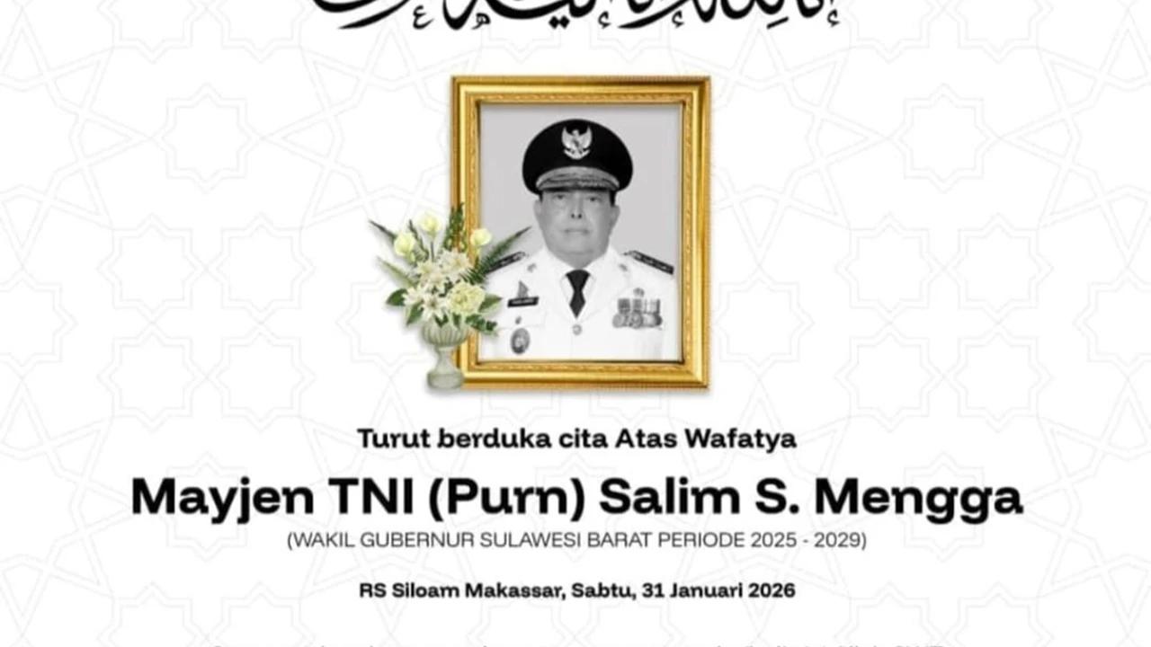 Wagub Sulbar Salim Mengga Meninggal Dunia