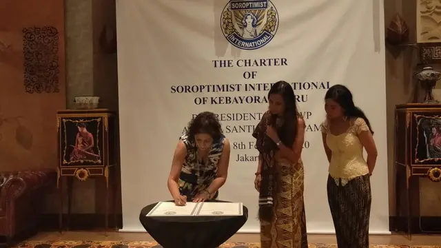 Peresmian lembaga nirlaba Soroptimist International (SI) Kebayoran Baru