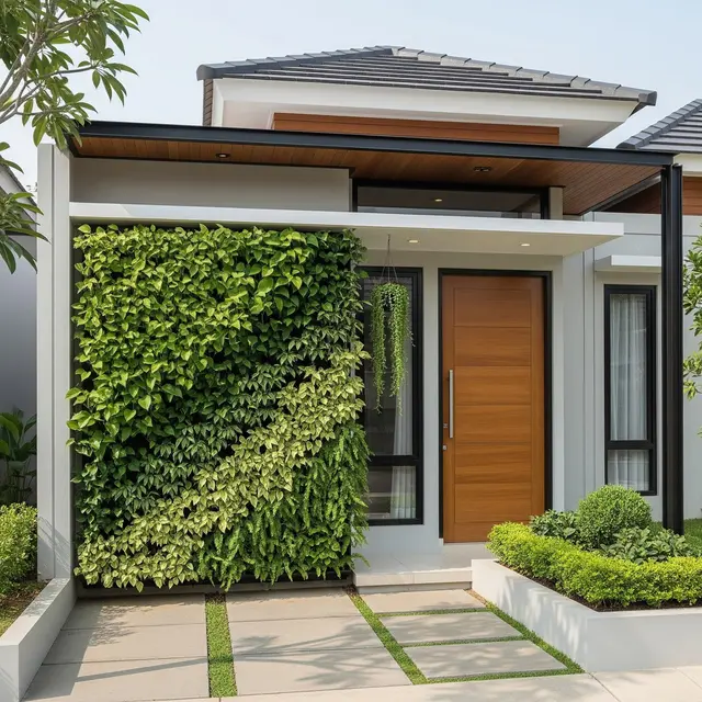 Ide Taman Vertikal untuk Rumah Type 36 (Image by Gemini AI)