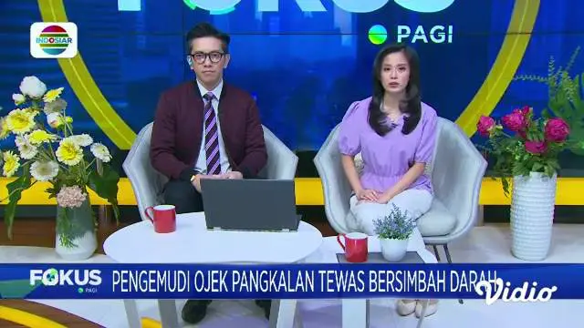 Fokus Pagi : Pengemudi Ojek Pangkalan Tewas Bersimbah Darah di Tanggamus Lampung