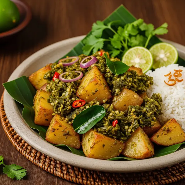 Kentang Sambal Ijo (AI Generated)