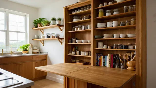 Model Dapur Rumah Sederhana dengan Dinding Kayu yang Tetap Elegan/Ilustrasi AI
