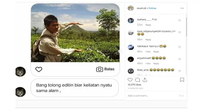 Pria Ini Minta Fotonya Diedit Menyatu Dengan Alam 5 Hasilnya Kocak