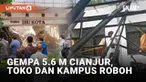 Gempa 5.6 magnitudo guncang Cianjur, Jawa Barat pada Senin (21/11/2022) pukul 13.21 WIB. Gempa kedalaman 10 km tersebut dirasakan sampai Jabodetabek. Sejumlah bangunan roboh akibat kuatnya guncangan yang berpusat di darat.