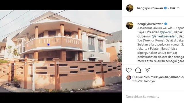 Hengky Kurniawan (Foto: Instagram/@hengkykurniawan)