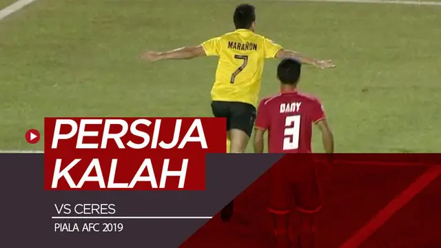 Berita video highlights Piala AFC 2019 antara Ceres FC melawan Persija Jakarta yang berakhir dengan skor 1-0, Rabu (3/4/2019).