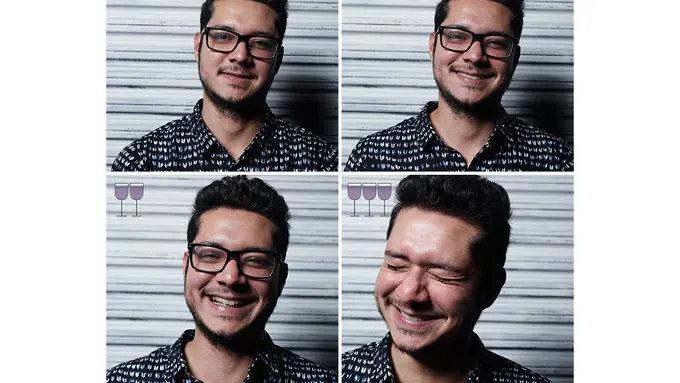 10 Foto Unik Perubahan Wajah Sebelum dan Sesudah Minum Alkohol 