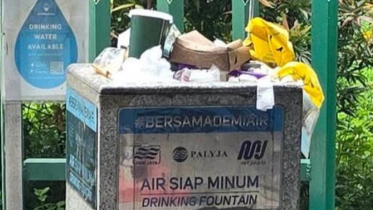Miris, Fasilitas Keran Air Siap Minum di Stasiun MRT Jakarta jadi 'Keranjang' Sampah