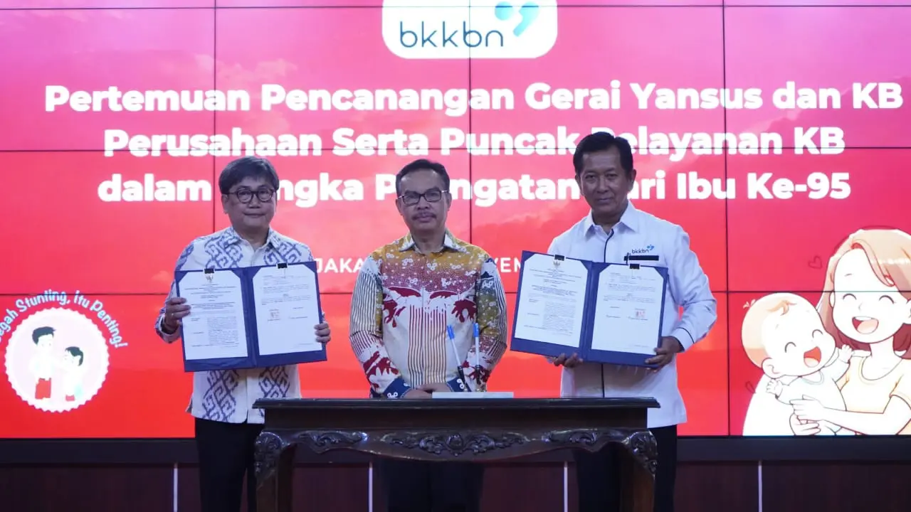 Badan Kependudukan dan Keluarga Berencana Nasional (BKKBN) menggelar Pekan Pelayanan KB dalam pencanangan Program Gerai Yansus (Gerakan Peningkatan Pelayanan KB di Wilayah Khusus) dan KB Perusahaan yang dimulai 21 November hingga 3 Desember 2023 (Istimewa