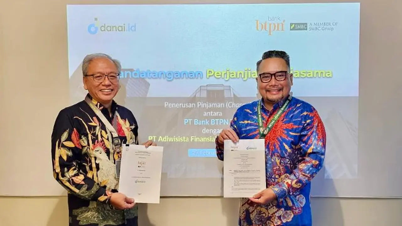 PT Bank BTPN Tbk dan fintech lending Danai.id menjalin kerja sama channeling atau penerusan kredit.