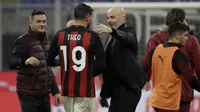 Pelatih AC Milan, Stefano Pioli. (AP Photo/Luca Bruno)