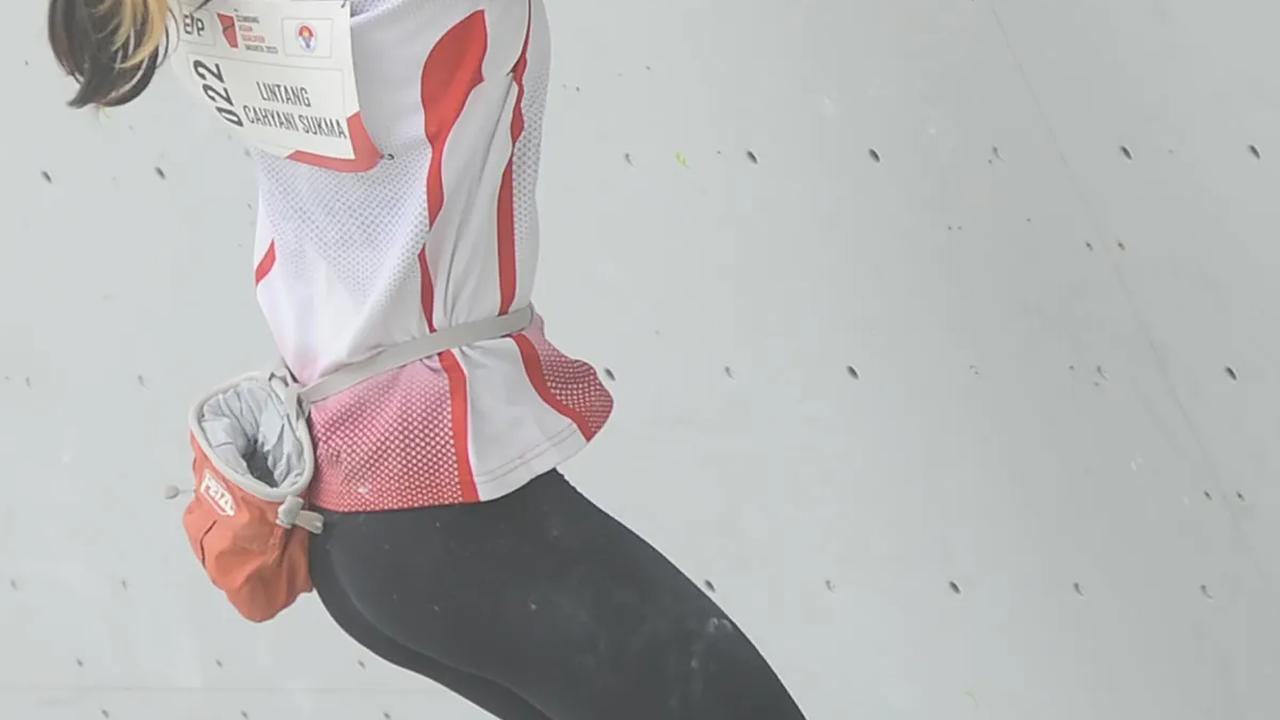 FOTO: Perjuangan Atlet Panjat Tebing Sukma Lintang Cahyani Rebut Tiket Olimpiade Paris 2024