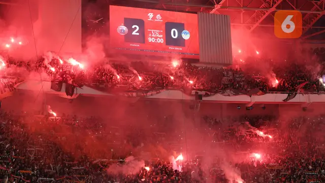 Foto: Atmosfer Manyala di SUGBK, Laga Persija Vs PSIM Pecahkan Rekor Penonton di BRI Super League 2025/2026