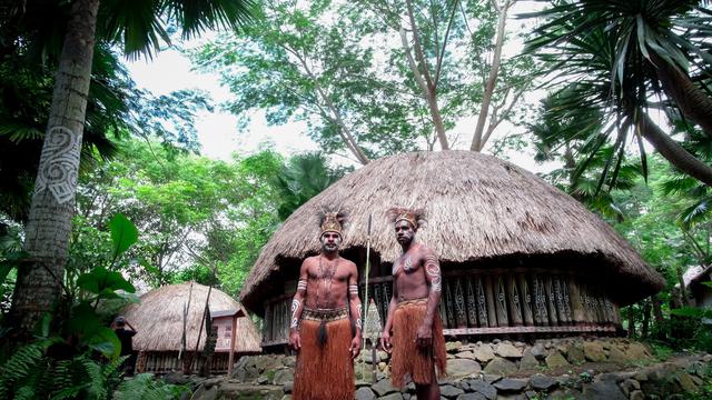 Ilustrasi adat Papua