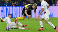 Borussia Dortmund saat menghadapi Paris Saint Germain (PSG) di Liga Champions (Tobias Schwarz / AFP)