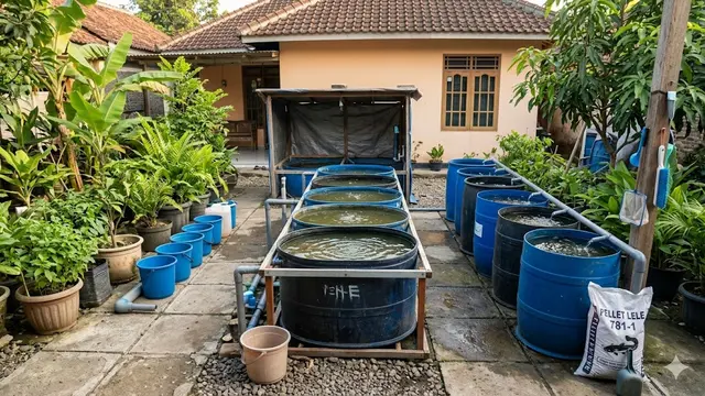 Model Kolam Ikan Lele