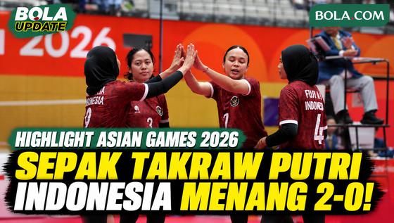 Highlight Sepak Takraw Putri Asian Games 2026: Indonesia Menang 2-0 atas Jepang