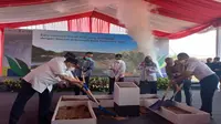 Pencanangan pembangunan stasiun ekstensi Tigaraksa-Tenjo, Sabtu (15/10/2022) (Foto: Liputan6.com/Elga N)