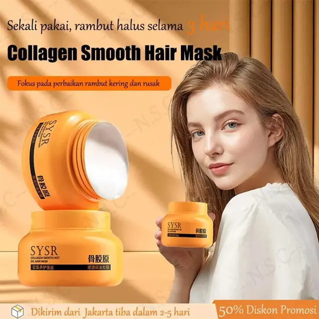 Collagen Smooth Hot Oil Hair Mask