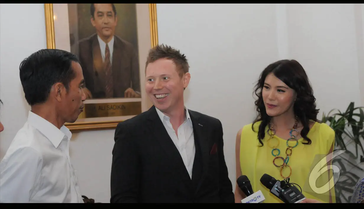 Matt Hart adalah salah satu musisi dunia yang mendukung pencalonan Jokowi sebagai Presiden RI,  Jakarta, Rabu (6/8/2014) (Liputan6.com/Herman Zakharia)