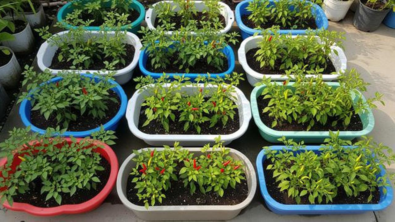 9 Inspirasi Kebun Cabai Rawit dari Wadah Bekas Dapur, Hemat dan Ramah Lingkungan