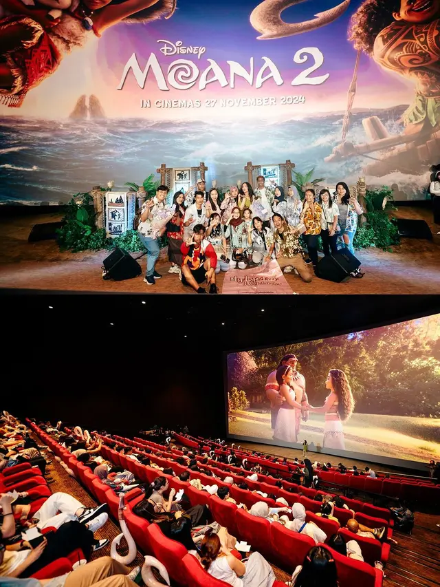 6 Potret Lyodra Ginting di Premiere Film Moana 2, Ditemani Randy Martin