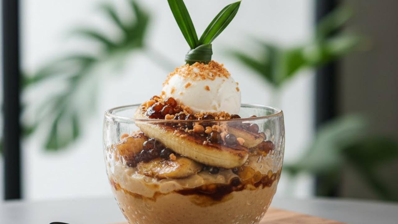 ilustrasi bubur kolak pisang