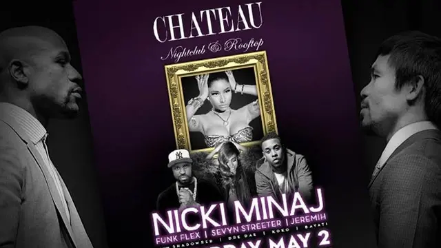 Nicki Minaj Meriah Duel Manny Pacquiao melawan Floyd Mayweather Jr di Las Vegas