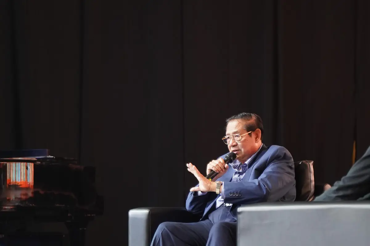SBY tampil dalam Endgame Town Hall. (Liputan6.com/ ist)