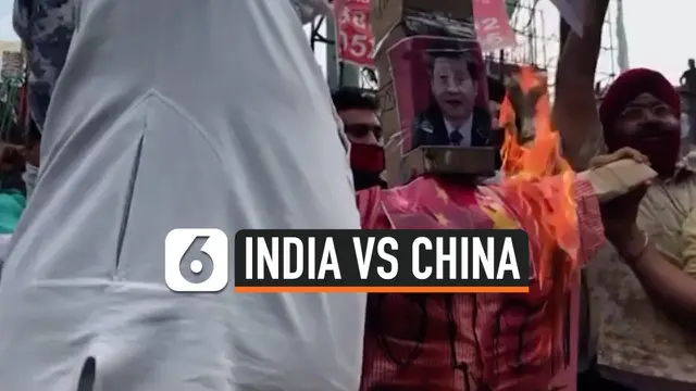 VIDEO: Lakukan Protes, Warga India Bakar Produk China