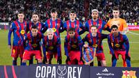 Starting XI Barcelona menghadapi Albacete di perempat final Copa del Rey di Estadio Carlos Belmonte, Rabu (04/02/2026) dini hari WIB. (AP Photo/Manu Fernandez)