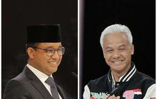 FOTO: Momen Anies dan Ganjar Kompak Kritik Bagi-Bagi Bansos di Debat Capres Terakhir