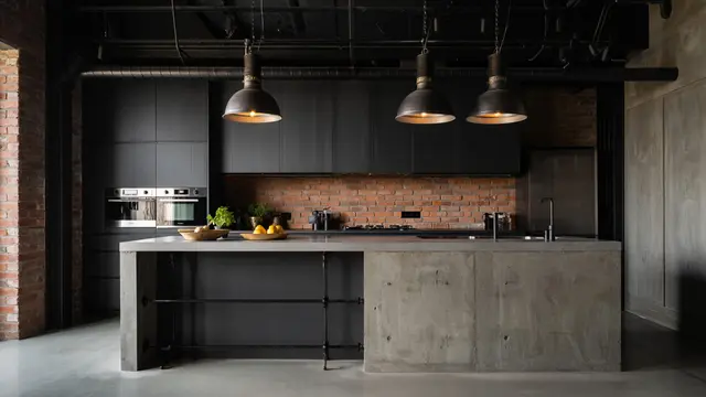 Desain Dapur Minimalis dengan Kitchen Island